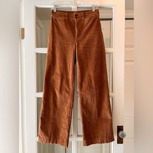 Faherty Women’s Wide-Leg Corduroy Pants